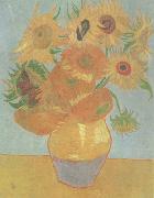 Vincent Van Gogh Still life:vase with Twelve Sunflowers (nn04) china oil painting artist